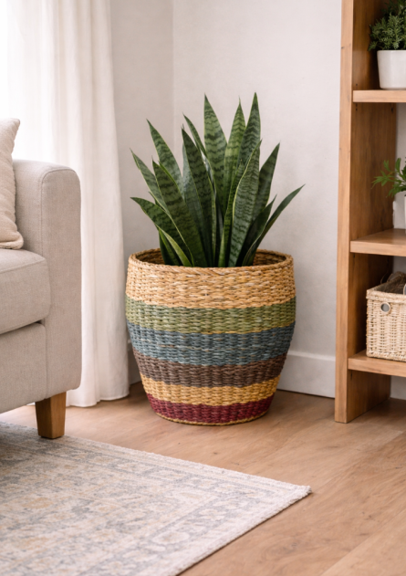 Hand-Woven Natural Jute Storage - Image 2