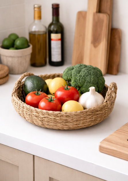 Hand-Woven Natural Jute Storage Basket - Image 2