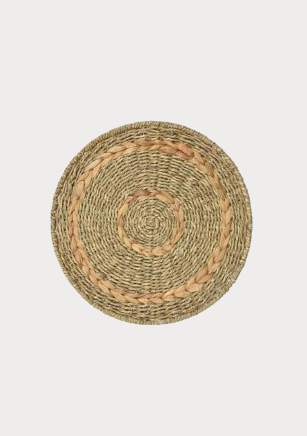 Handwoven Natural Seagrass Placemat – Dining Mat