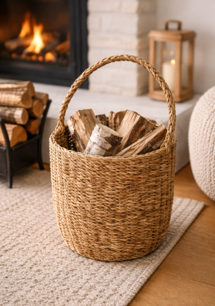 Hand-Woven Natural Jute Storage Basket - Image 2