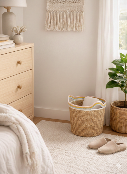 Large Handled Basket for Laundry, Storage & Carry - Image 2