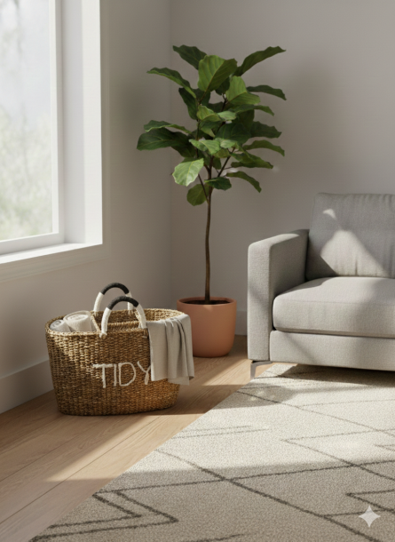 Tidy Oval Storage Basket for Everyday Organization - Image 2