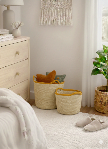 Versatile Open Storage Baskets Set for Home & Decor - Image 2