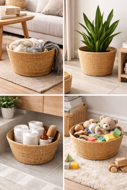 Space-Saving Nesting Baskets for Smart Storage - Image 2