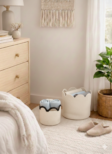 Soft Rope Basket Set for Daily Organization - Image 2