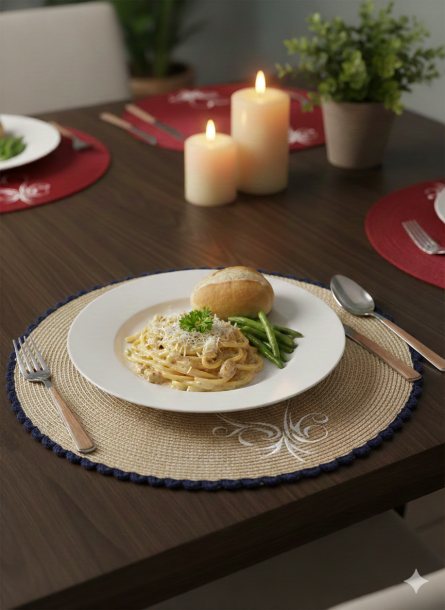 Handwoven Natural Seagrass Placemat – Dining Mat - Image 2