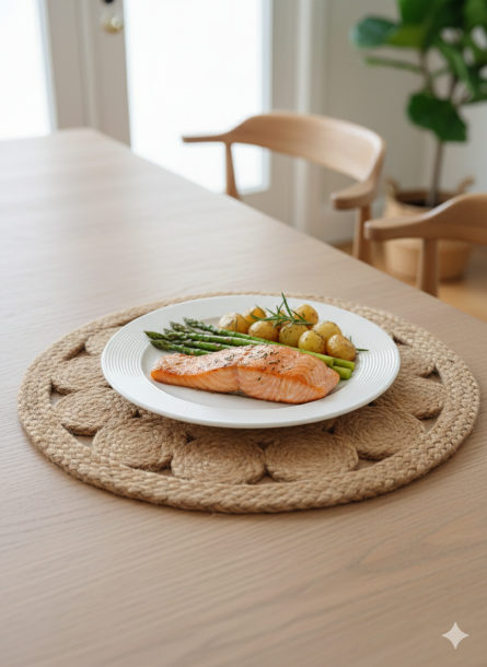 Handwoven Natural Seagrass Placemat – Dining Mat - Image 2
