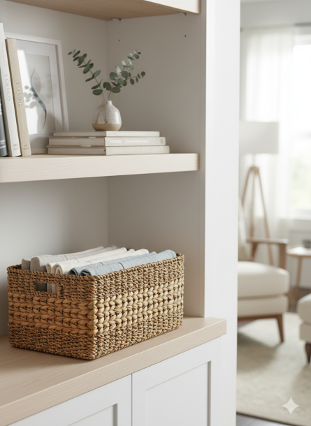 Perfect for Organized Home Storage Square Basket - Image 2