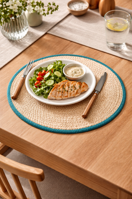 Handwoven Natural Seagrass Placemat – Dining Mat - Image 2