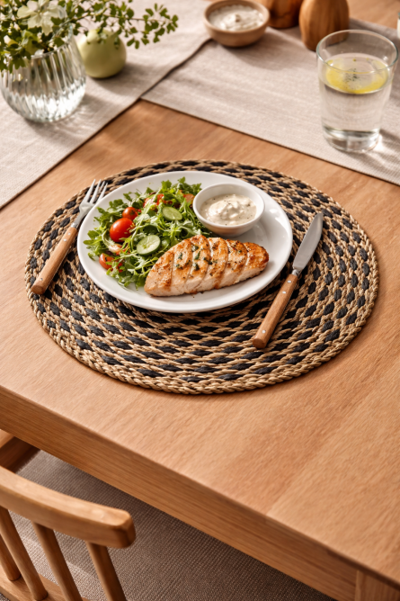 Handwoven Natural Seagrass Placemat – Dining Mat - Image 2