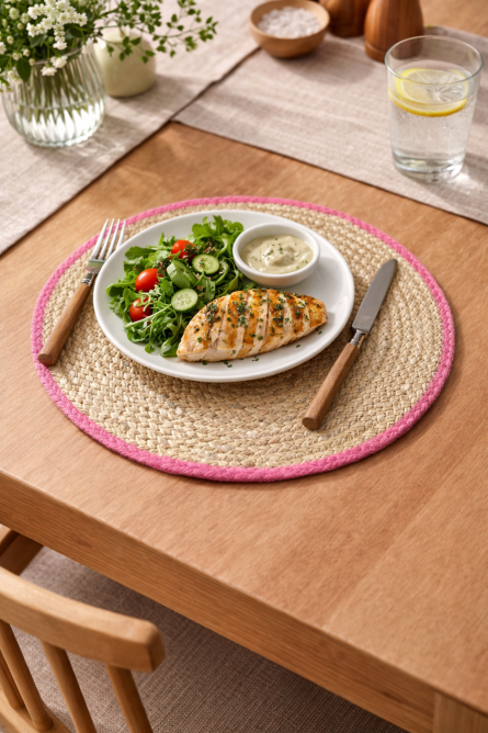 Handwoven Natural Seagrass Placemat – Dining Mat - Image 2