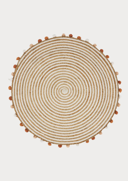 Handwoven Natural Jute Round Rug