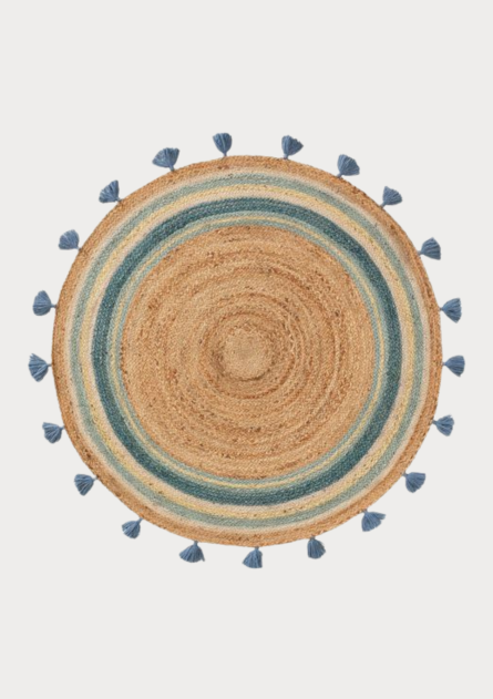 Handwoven Natural Jute Round Rug