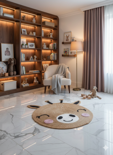 Handwoven Natural Jute Round Rug - Image 2