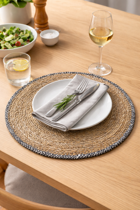 Handwoven Natural Seagrass Placemat – Dining Mat - Image 2